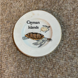 Weatherby Gift Ware Vintage Cayman Islands Sea Turtle Plate